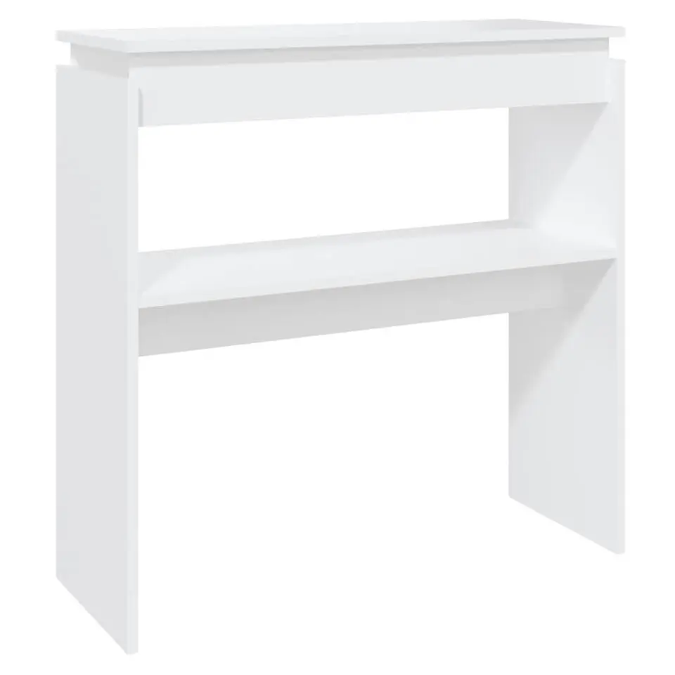 vidaXL - Bijzettafel - Wit - Bewerkt hout