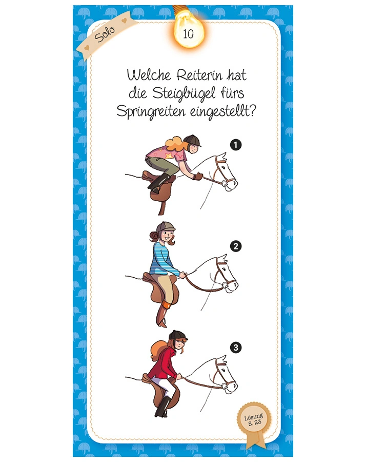 Das Quiz der Pferde und Ponys (Kinderspiel)