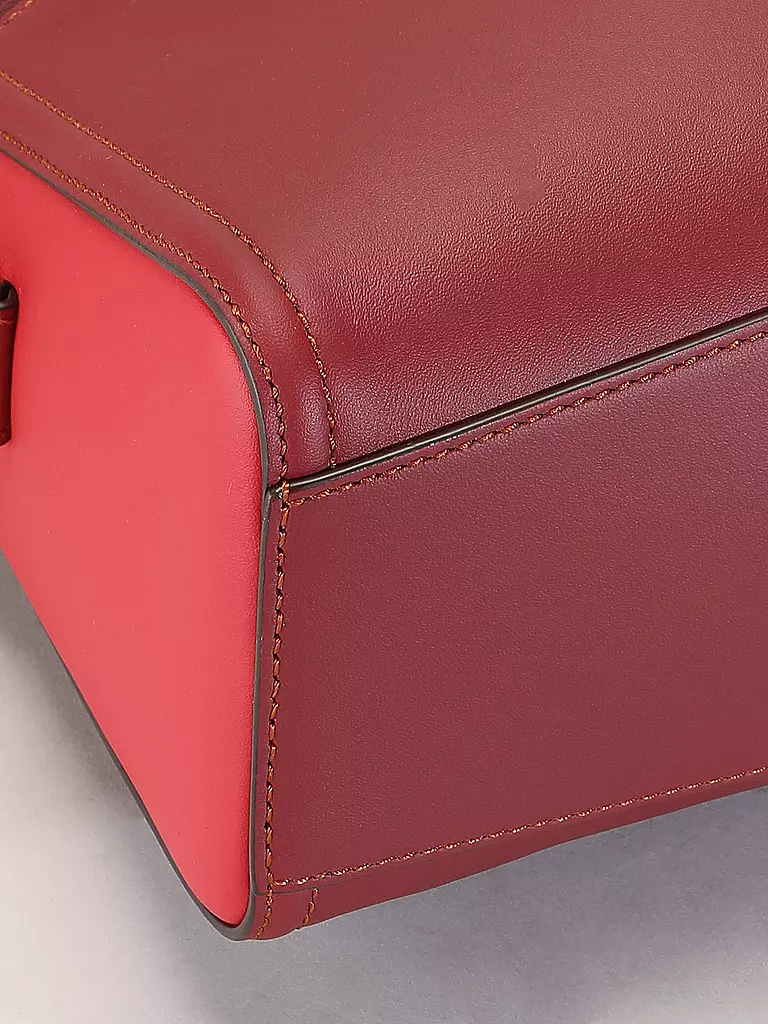 MCM Ledertasche - Umhängetasche DIAMNAT Small  dunkelrot