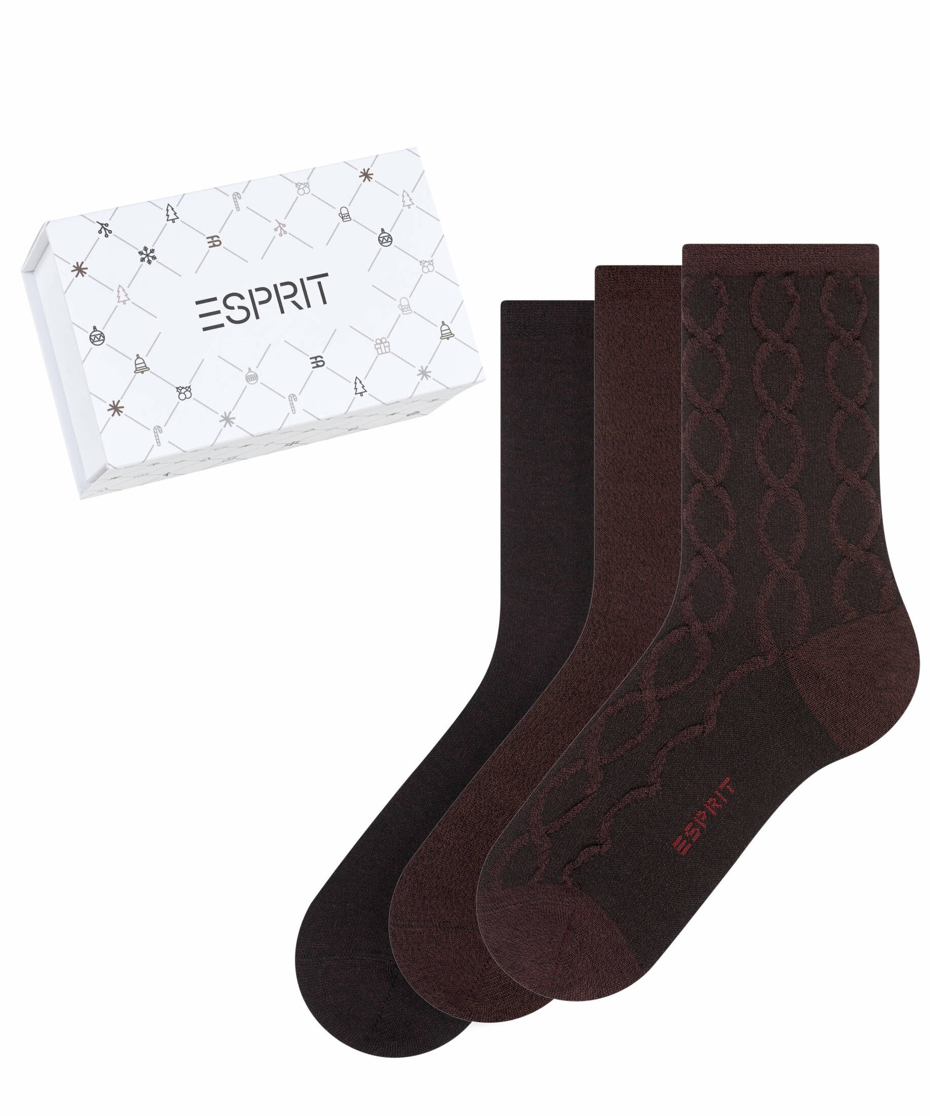 Esprit| Damen Socken Christmas 3-Pack