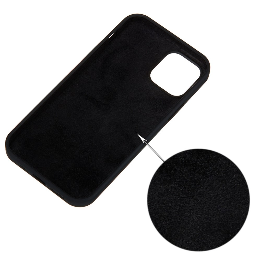 iPhone 14 Silikon Case Hülle - Schwarz