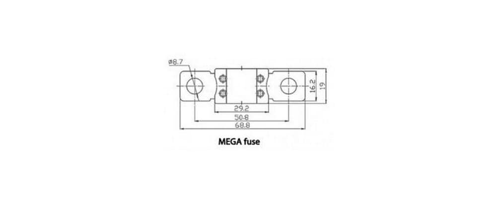 Energy Mega-Sicherungen 500A/80 V 5er PackMega-Sicherung