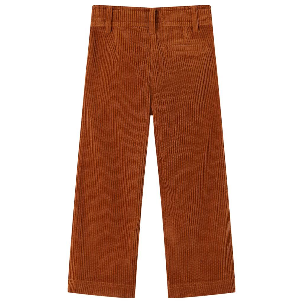 Kinder corduroy broek, cognac, 92