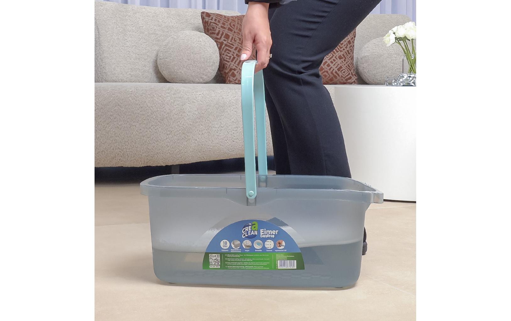 Putzeimer EasyProp 10 l, GrauWisch und Putzeimer