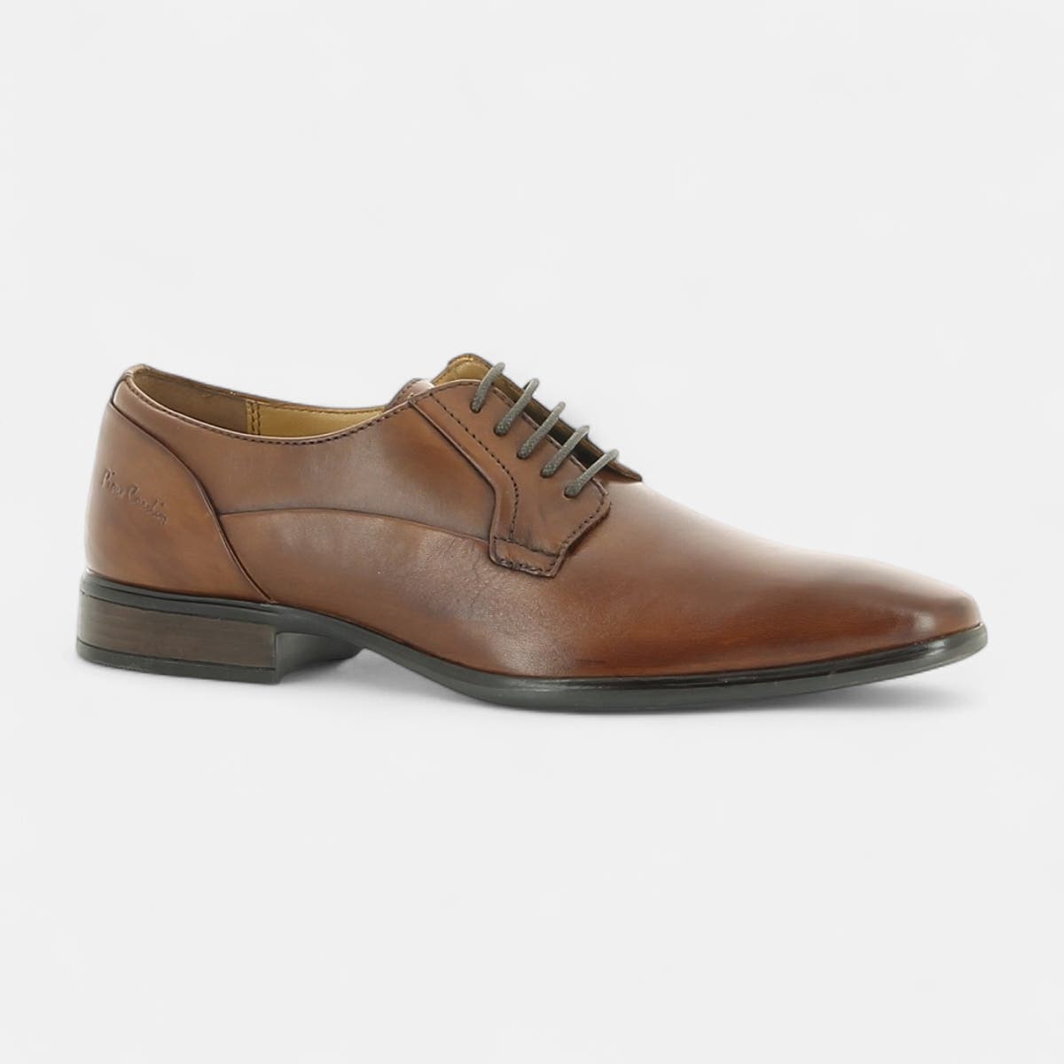 Derbies Homme en cuir cognac