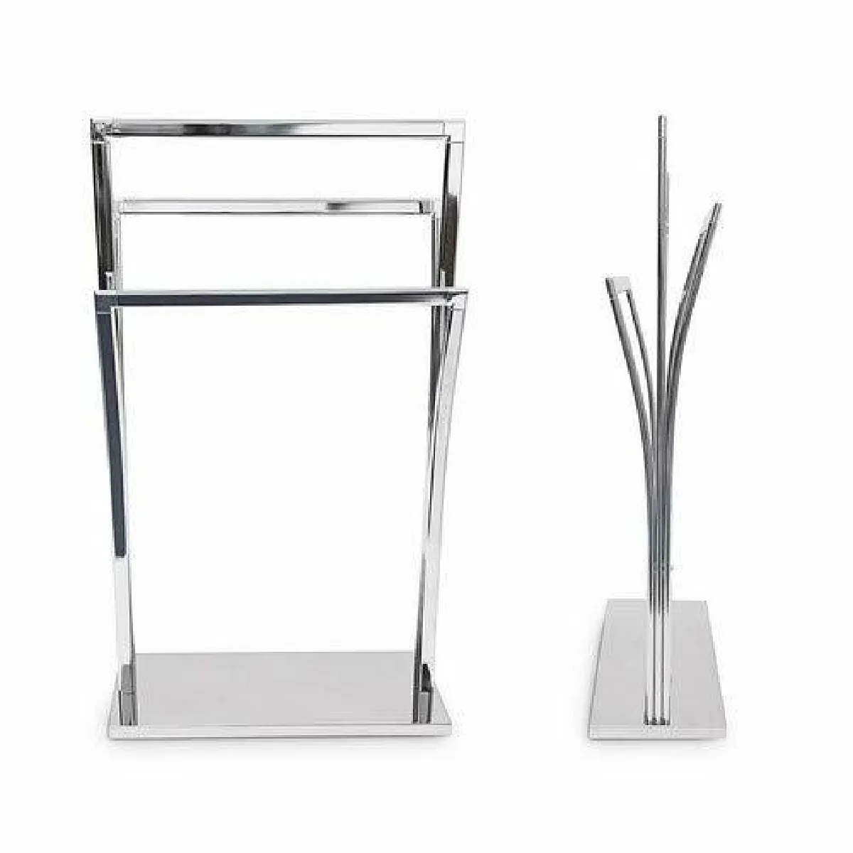 Relaxdays Porte-serviettes sur pied - Inox