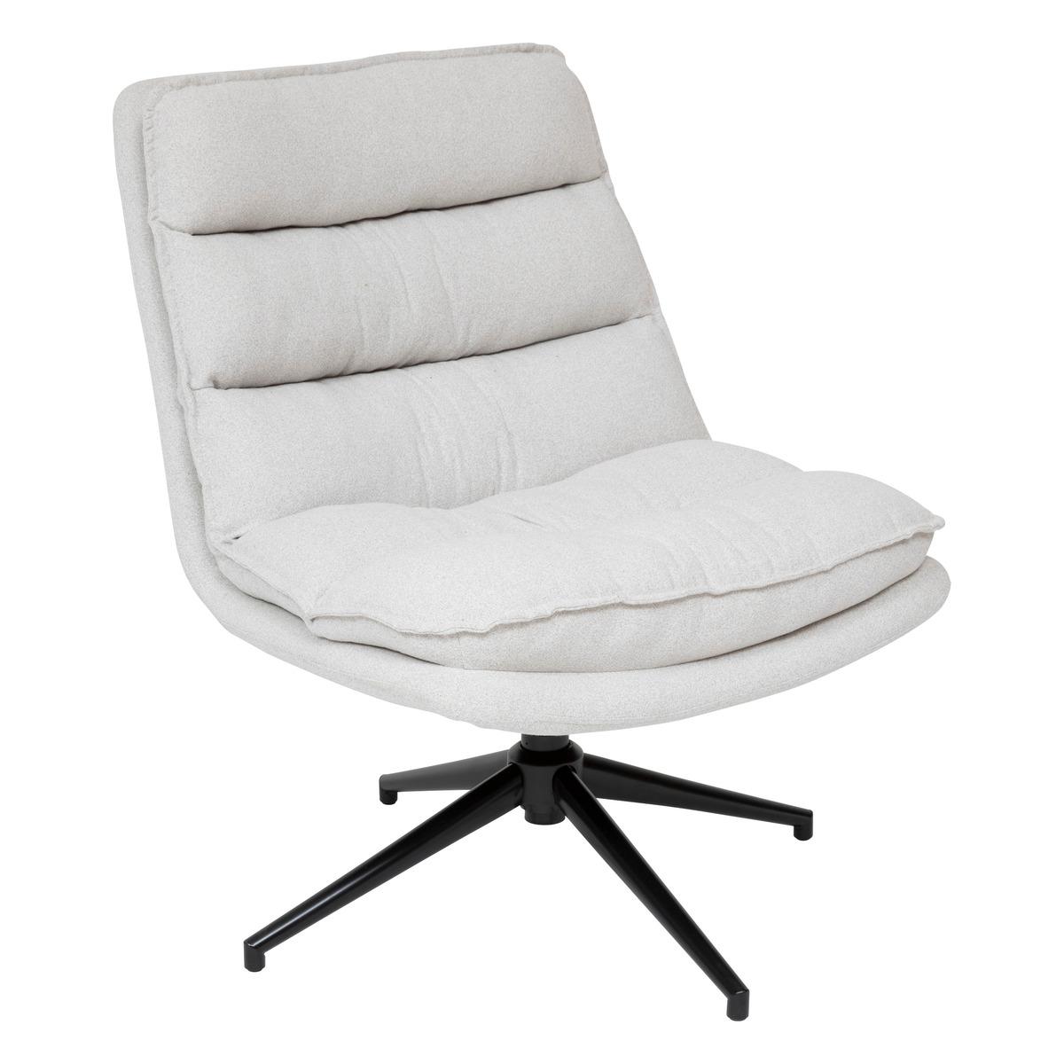 FAUTEUIL PIVOTANT HARPER BEIGE