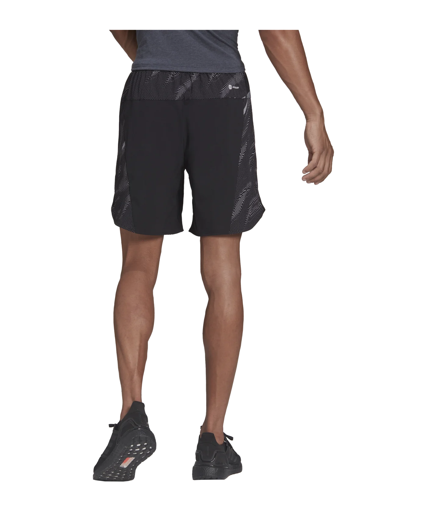 adidas D4T Printed Short Training Schwarz Weiss