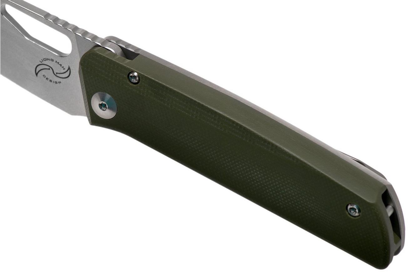 Liong Mah KUF-EDC 3.0 Green G10 zakmes, Liong Mah design