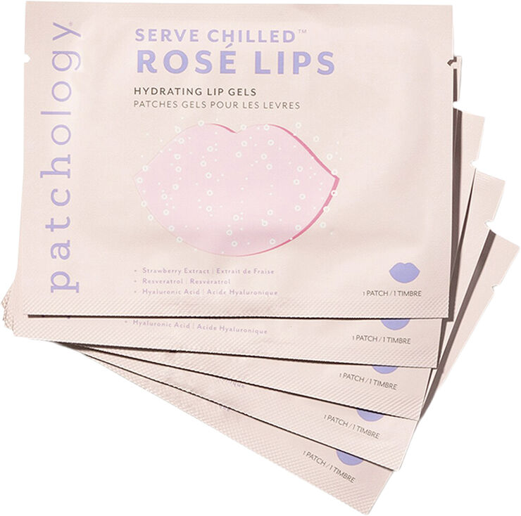 Patchology Serve Chilled Rosé Lips Hydrating Lip Gels 5-Pack