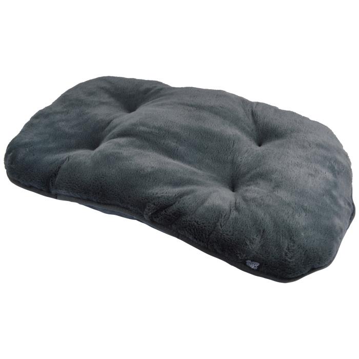 COUSSIN FLOCON NEWTON REVERSIBLE 117X72CM CHARBON