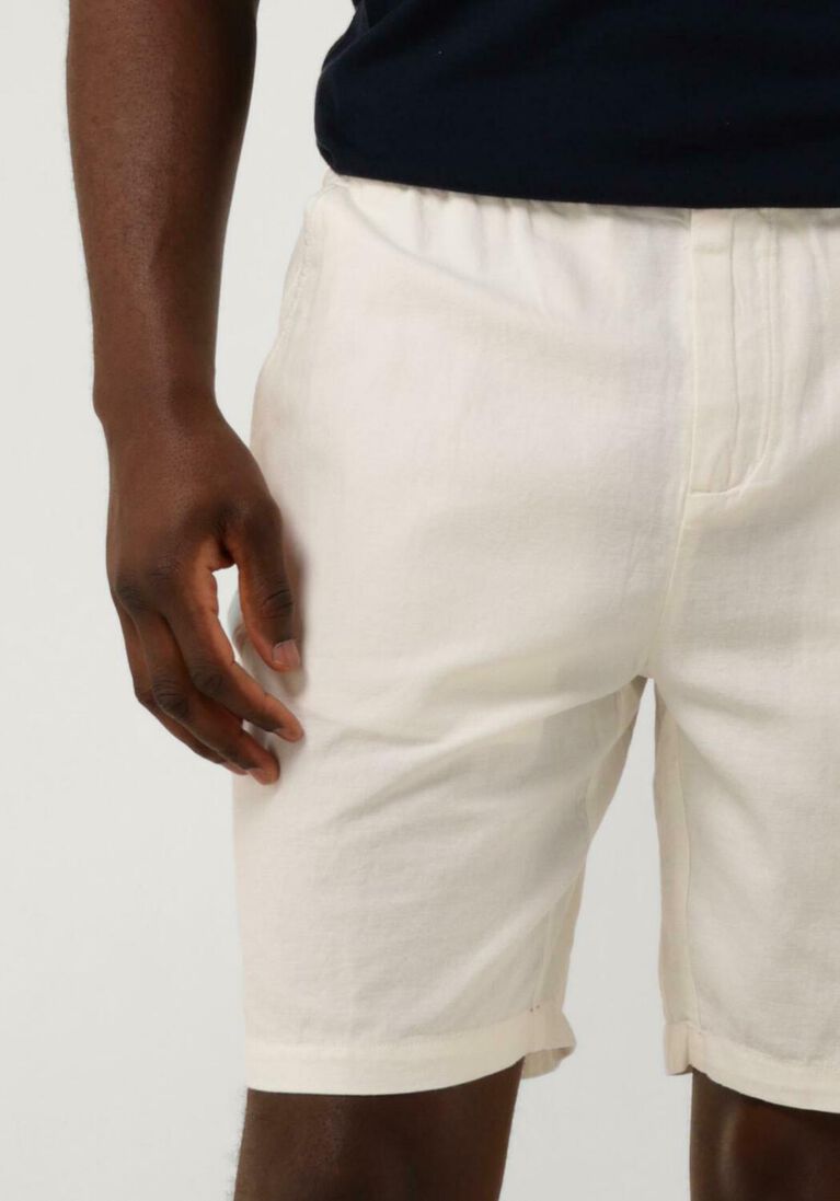SCOTCH & SODA gebroken wit scotch & soda korte broek fave - cotton/linen twill bermuda