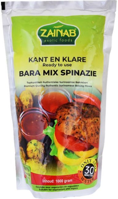 Zainab Kant en Klare Bara Mix Spinazie 1kg