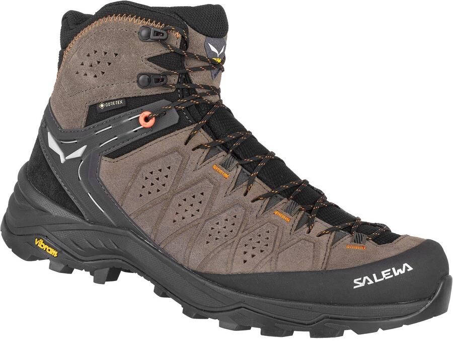 Salewa Alp Trainer 2 Mid GTX Wandelschoenen Heren Wallnut Fluo Orange