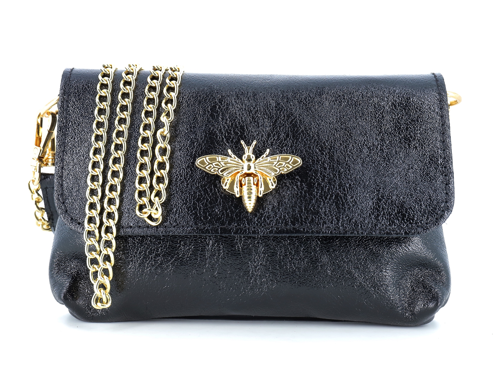 L brand-284 SAC CUIR Cuir Noir
