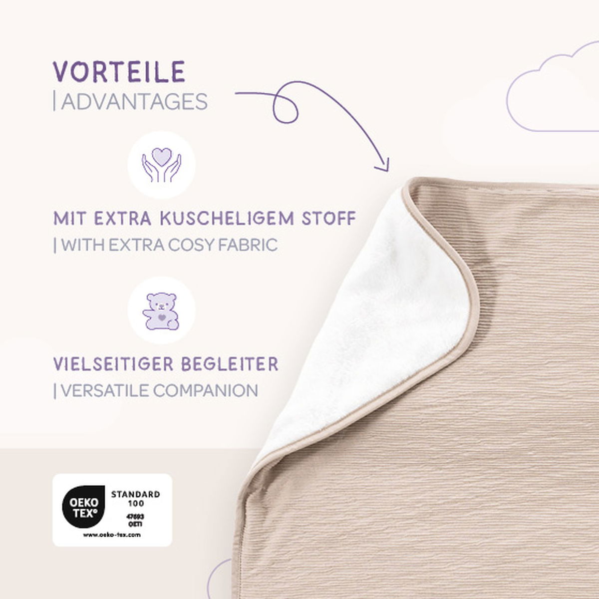 TräumelandTräumeland   Signature Kuscheldecke taupe