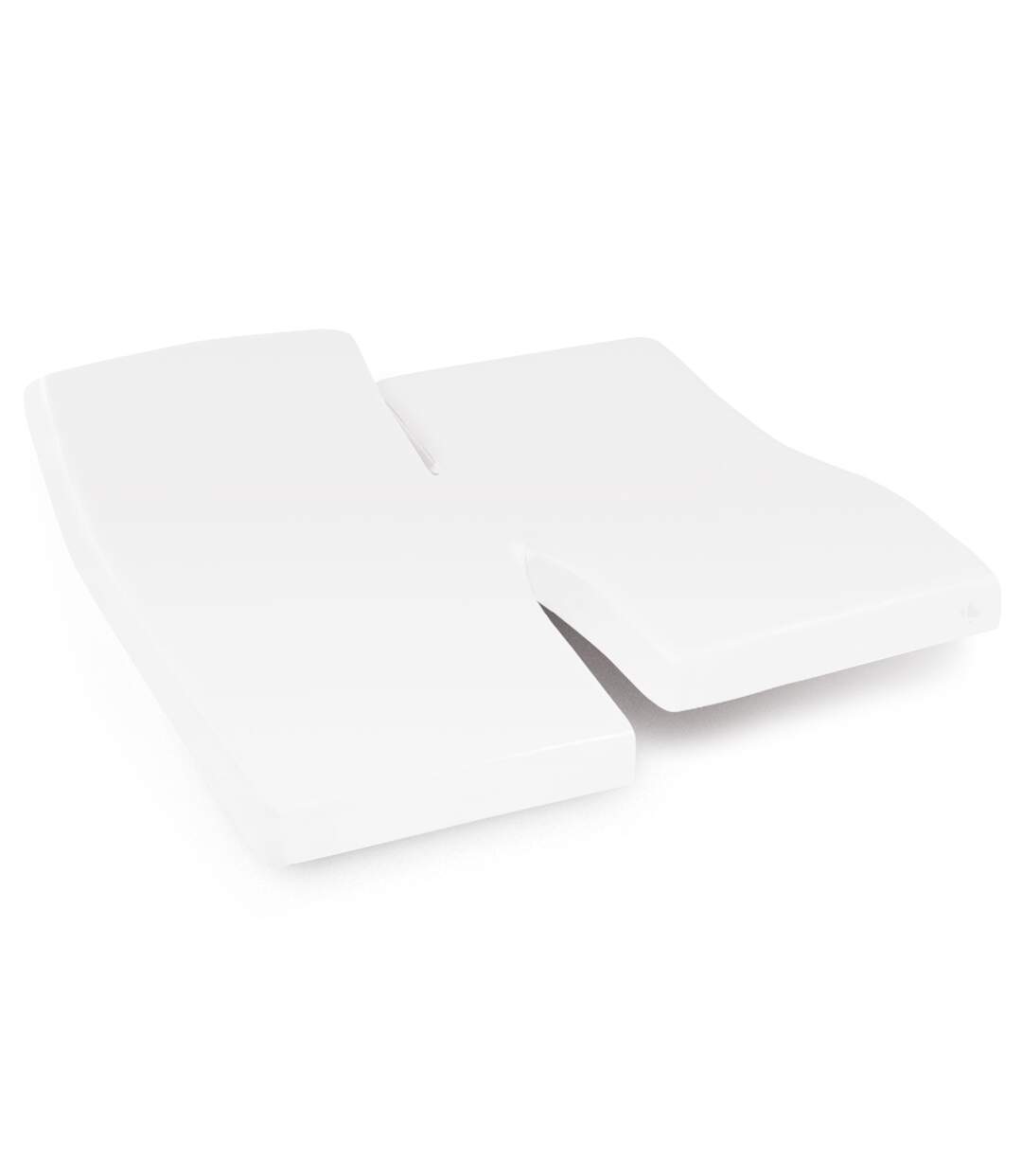 Protège matelas imperméable 2x90x200 cm lit articulé TPR bonnet 23cm ARNON molleton coton contrecol