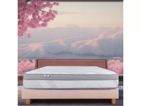 Matelas Prestigelux, 26cm, mousse haute densité, ferme, indépendance du couchage, face été/hiver, 180x200cm