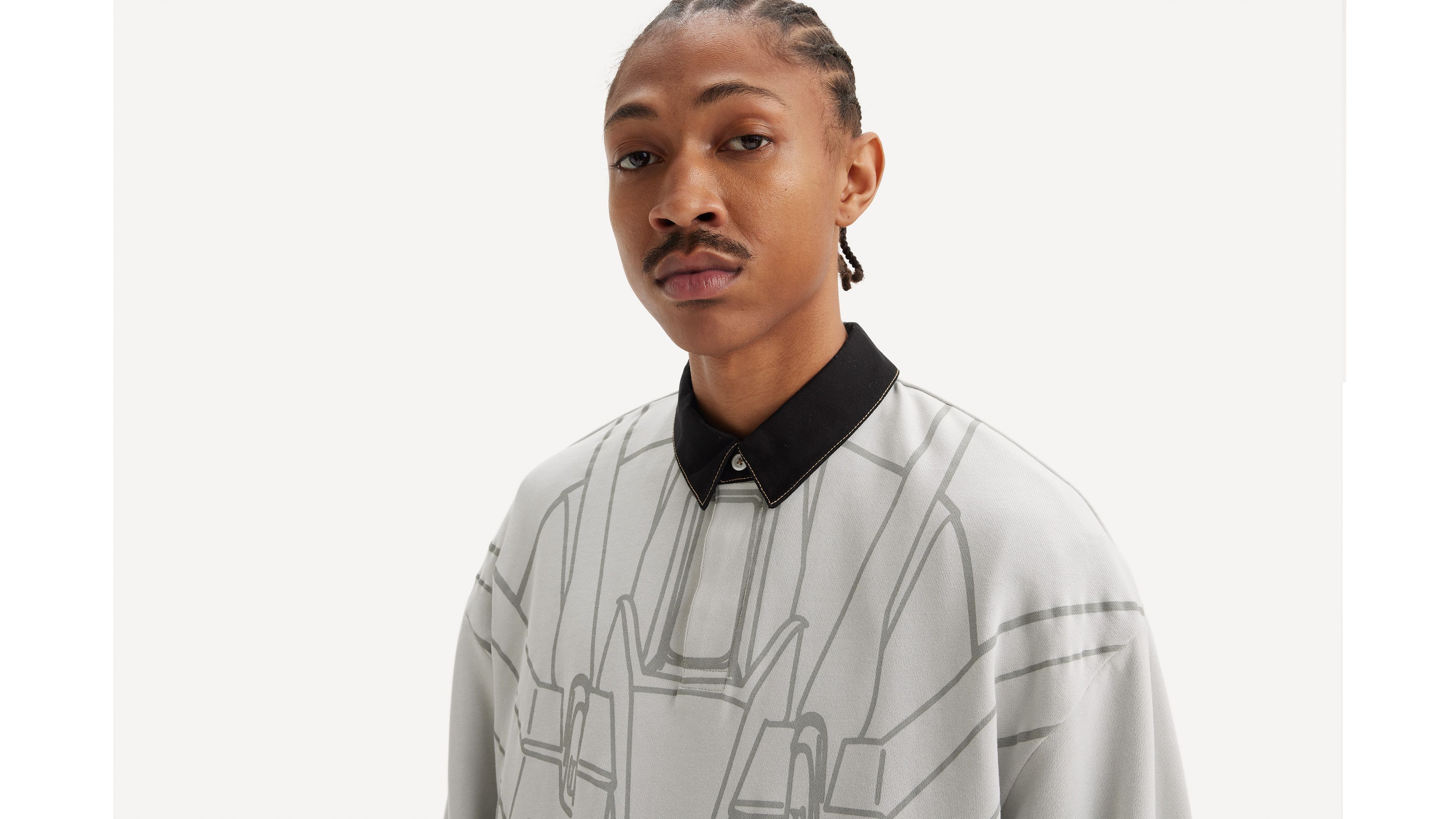 Polo de rugby Levi's® x Gundam SEED - Robolution Grey - Gris