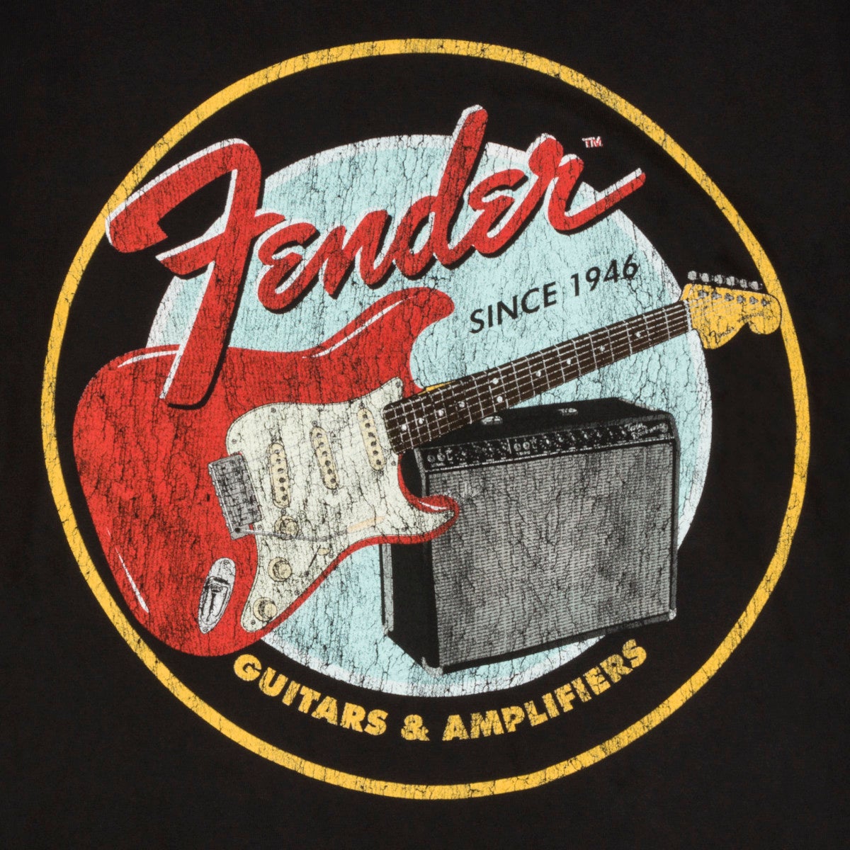 Fender 1946 Guitars & Amplifiers T-Shirt Vintage Black XL