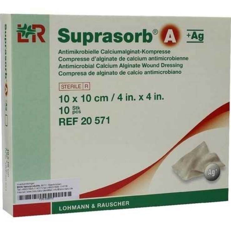 Suprasorb A + Ag Antimik.Cal.A, 10 St