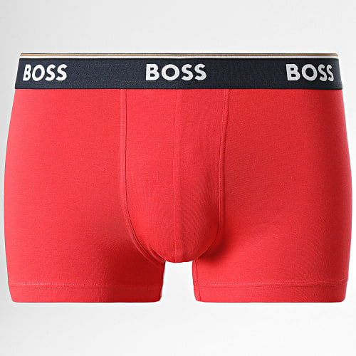 Lot De 3 Boxers 50495436 Bleu Marine Rouge Vert Kaki