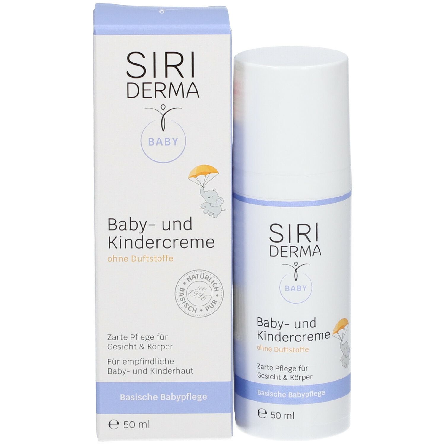 Siriderma Baby und Kindercreme ohne Duftstoffe-für die sensible, schuppende Baby- und Kinderhaut
