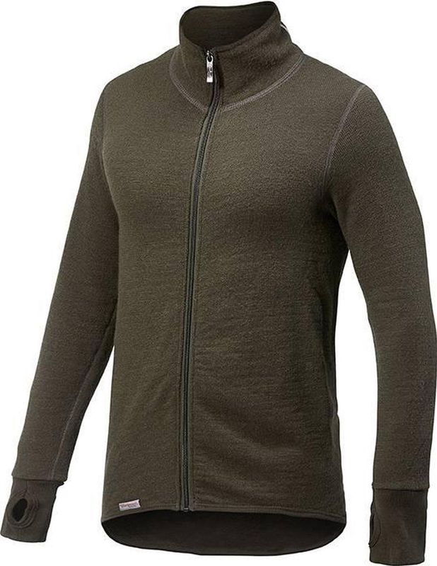 Vest Woolpower Unisex Full Zip Jacket 400 Pine Green