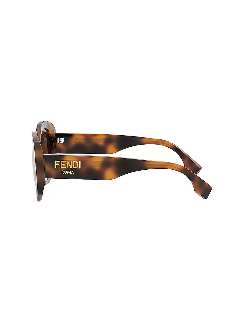 FENDI FENDI Roma havana runde Sonnenbrille braun