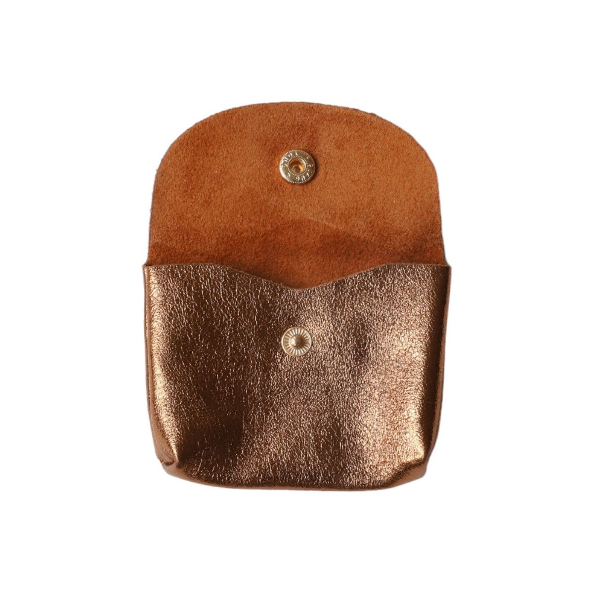 Petit porte-cartes cuir bronze cuivré Maison Suzanne