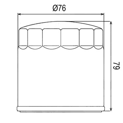 Filtre à huile HifloFiltro HF163 Type origine