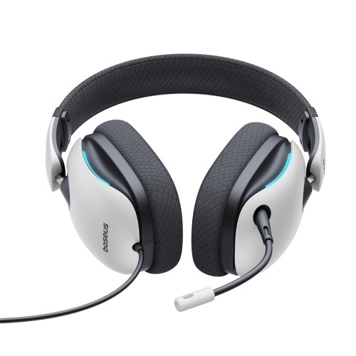 Goplay 1  Gaming USB Kopfhörer Over-Ear Surround Sound Headset mit Mikrofon - Weiss