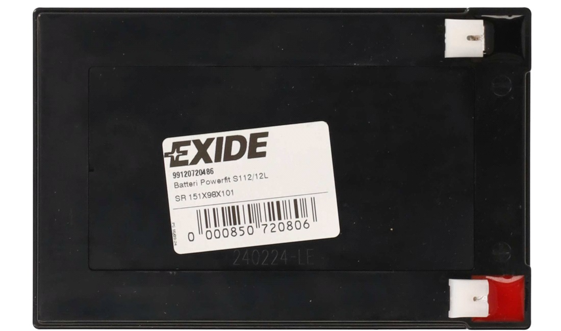 Batteri Exide Powerfit S112/12L SR 151X98X101