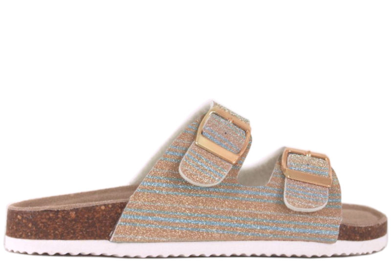 PEPPER GULDFARVET GLIMMER SLIPPERS I PU
