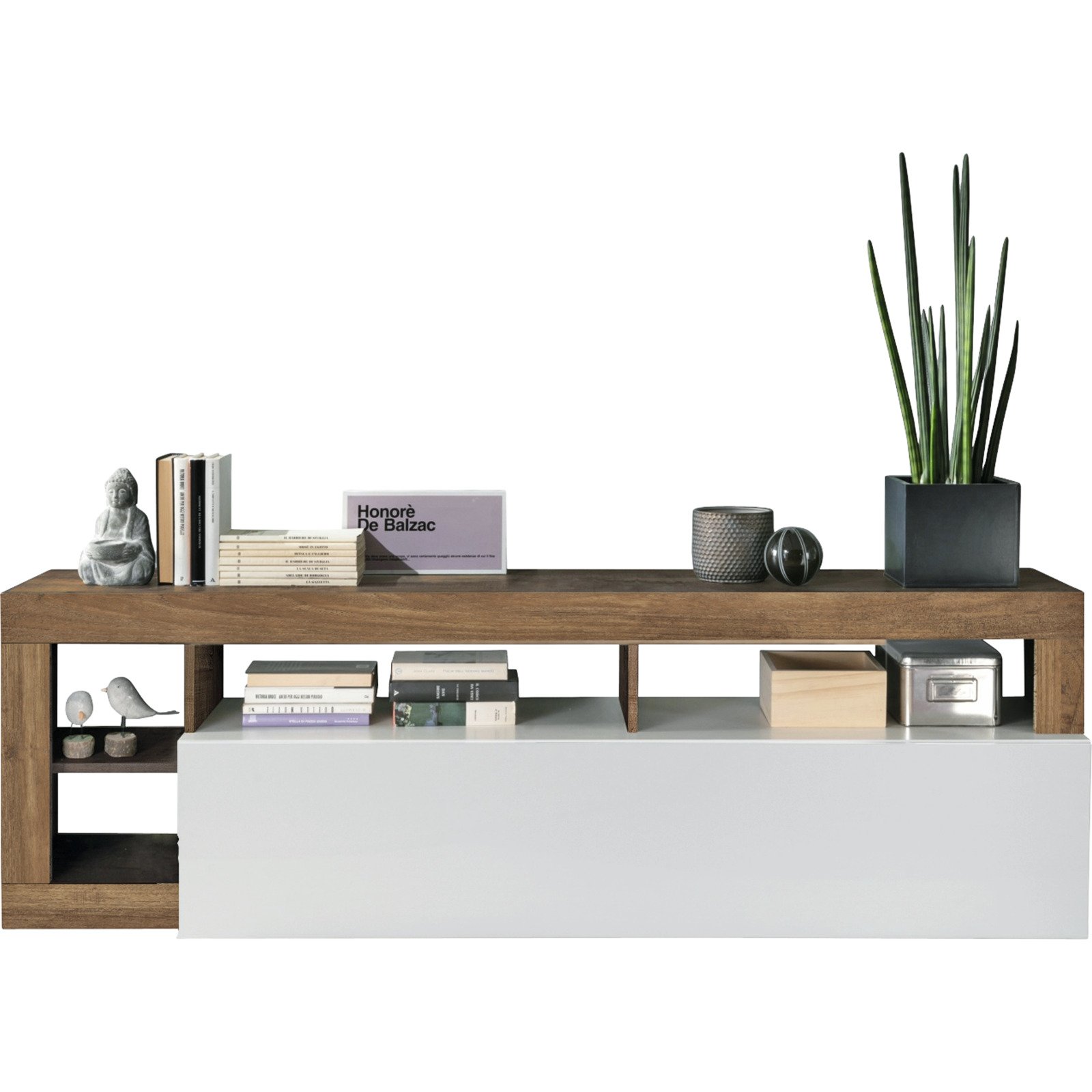 TV-Möbel Beverly Dekor Eiche Mercure 184 x 58 x 42 cm