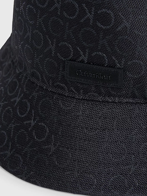 Chapéu bucket em jacquard com logotipo