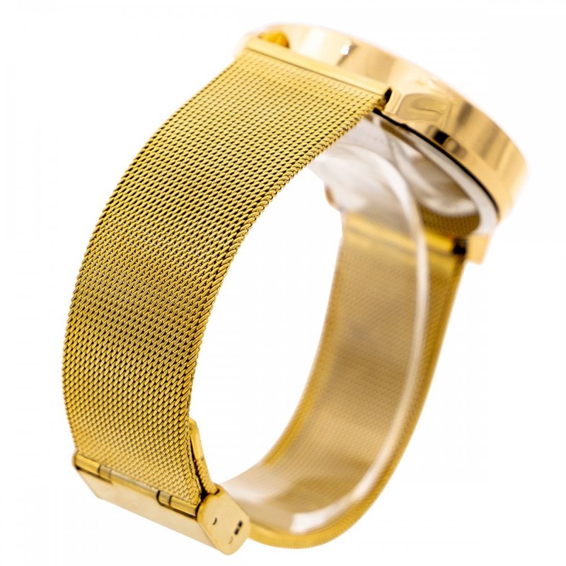 Coffret montre Femme GIORGIO bracelet Acier Doré