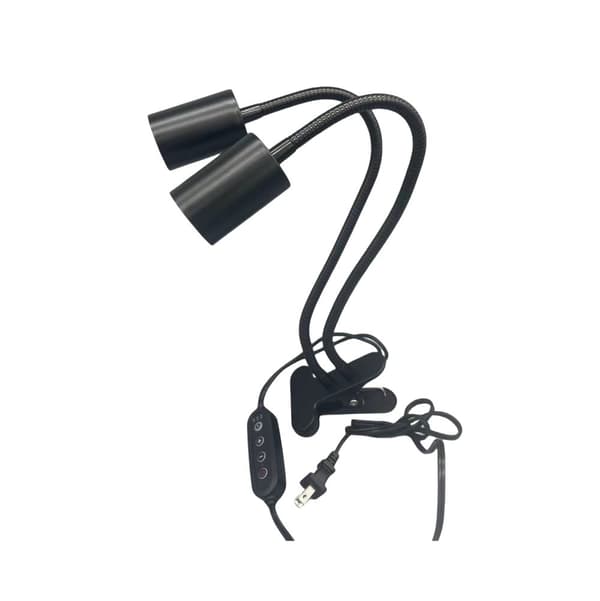 INF Dobbel varmelampe for terrarium / UVA-lampe for krypdyr  0