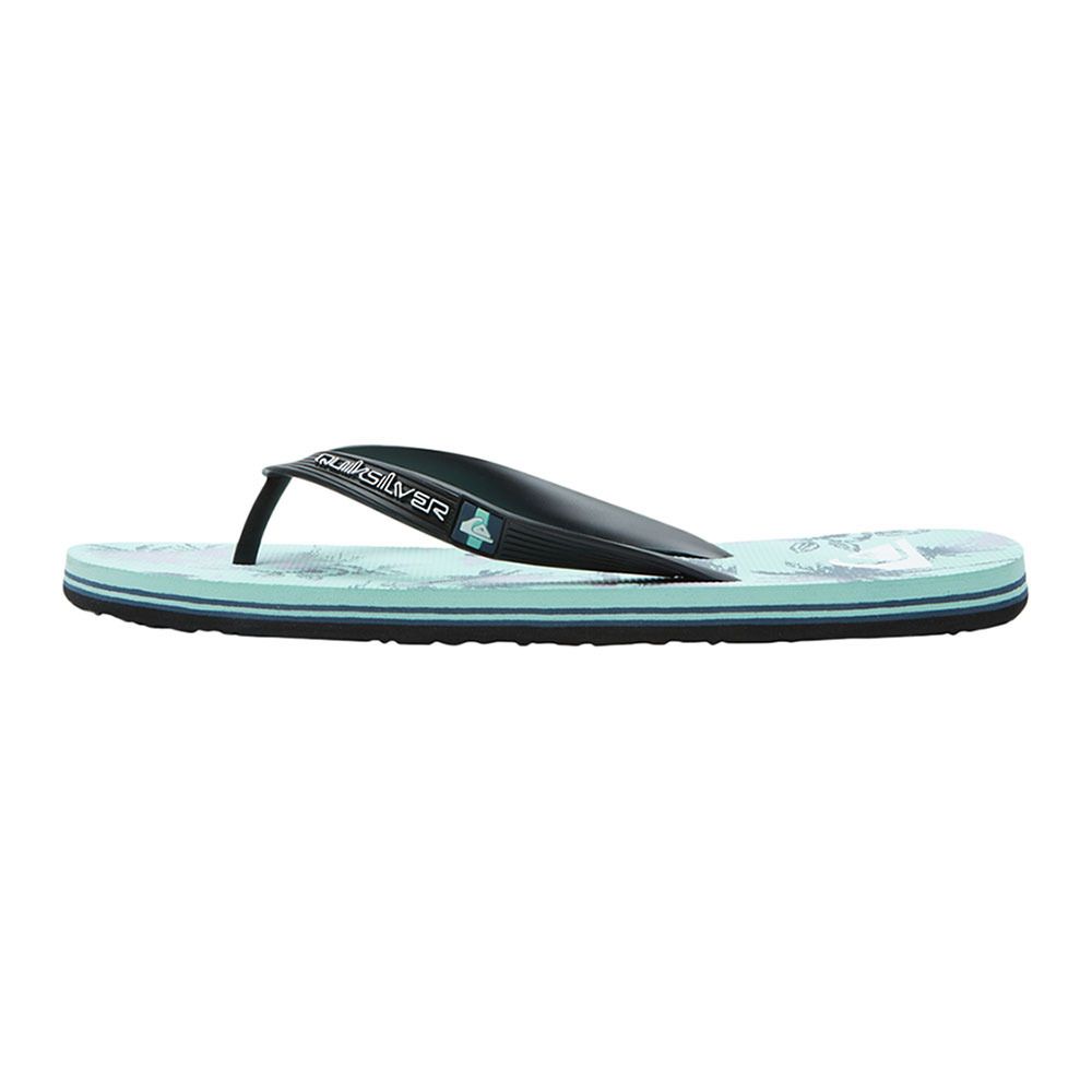Quiksilver MOLOKAI AIR FLOW - Tongs Homme black/green/grey