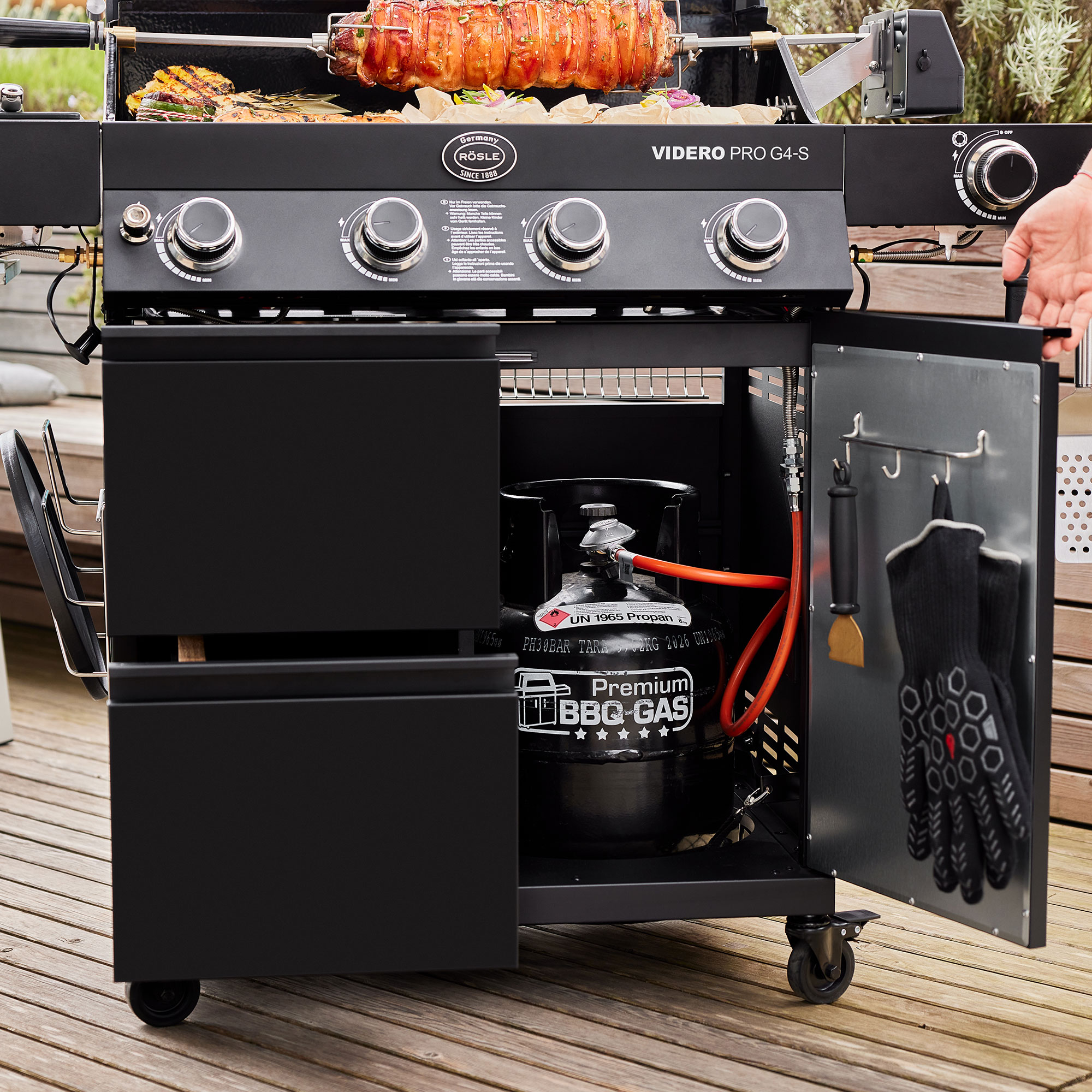 Gasgrill BBQ-Station VIDERO PRO G4-S VARIO+ 50mbar