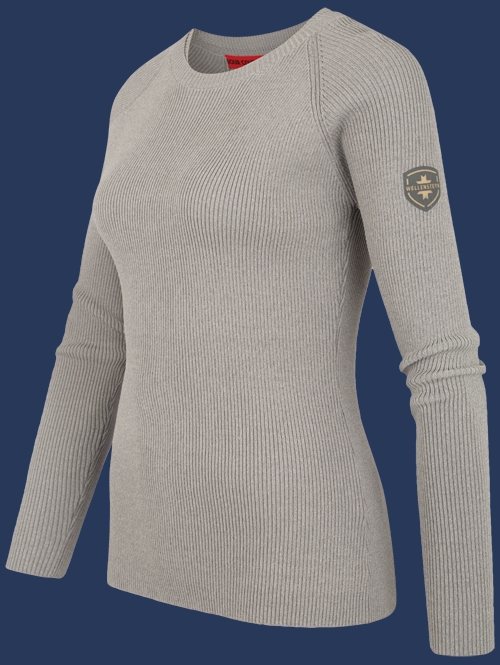 Damen Pullover 002 KoNitA, Ashgrey