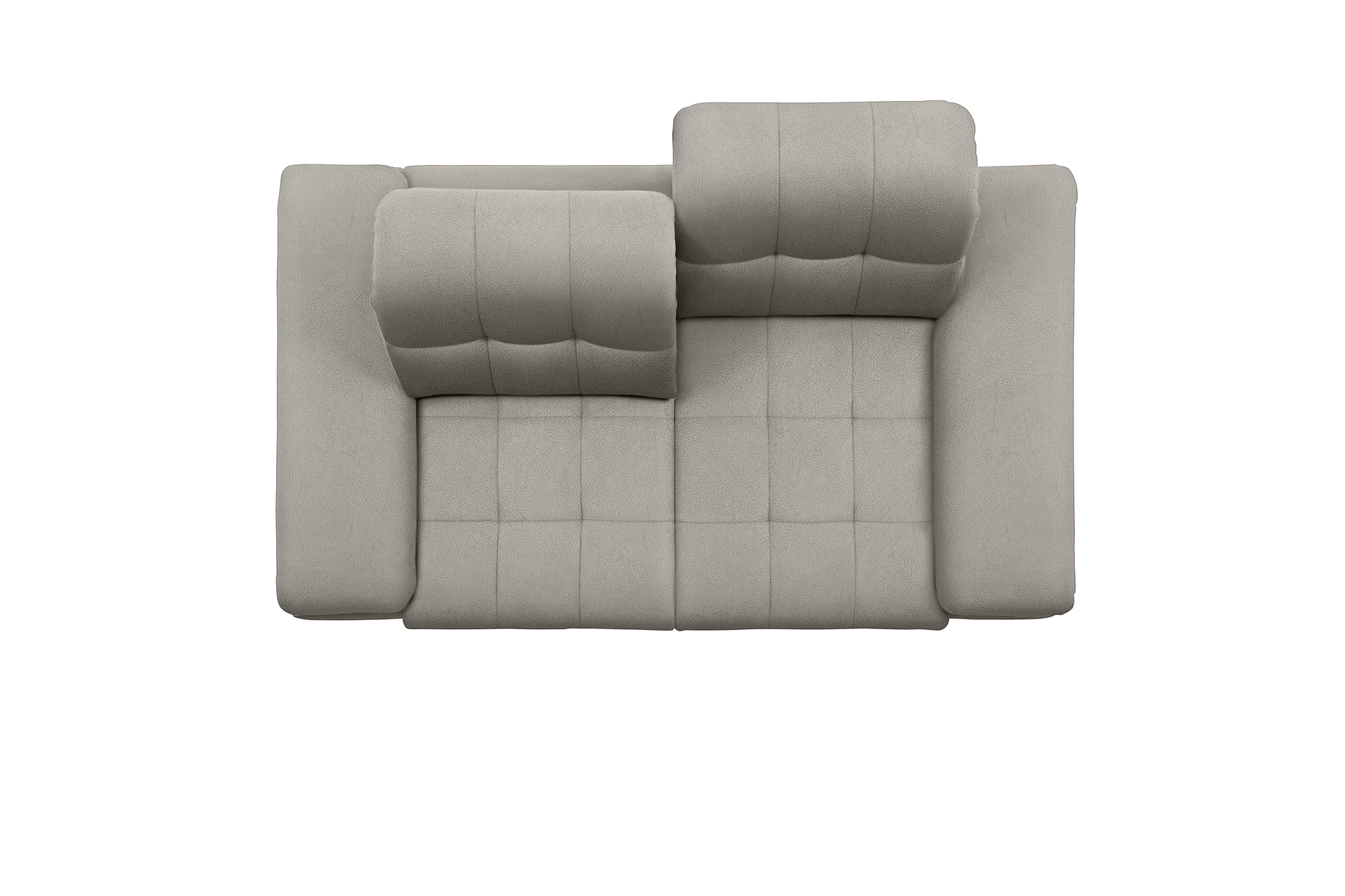 polsterpower 2,5-Sitzer-Sofa - Saddle alu - Basismodell