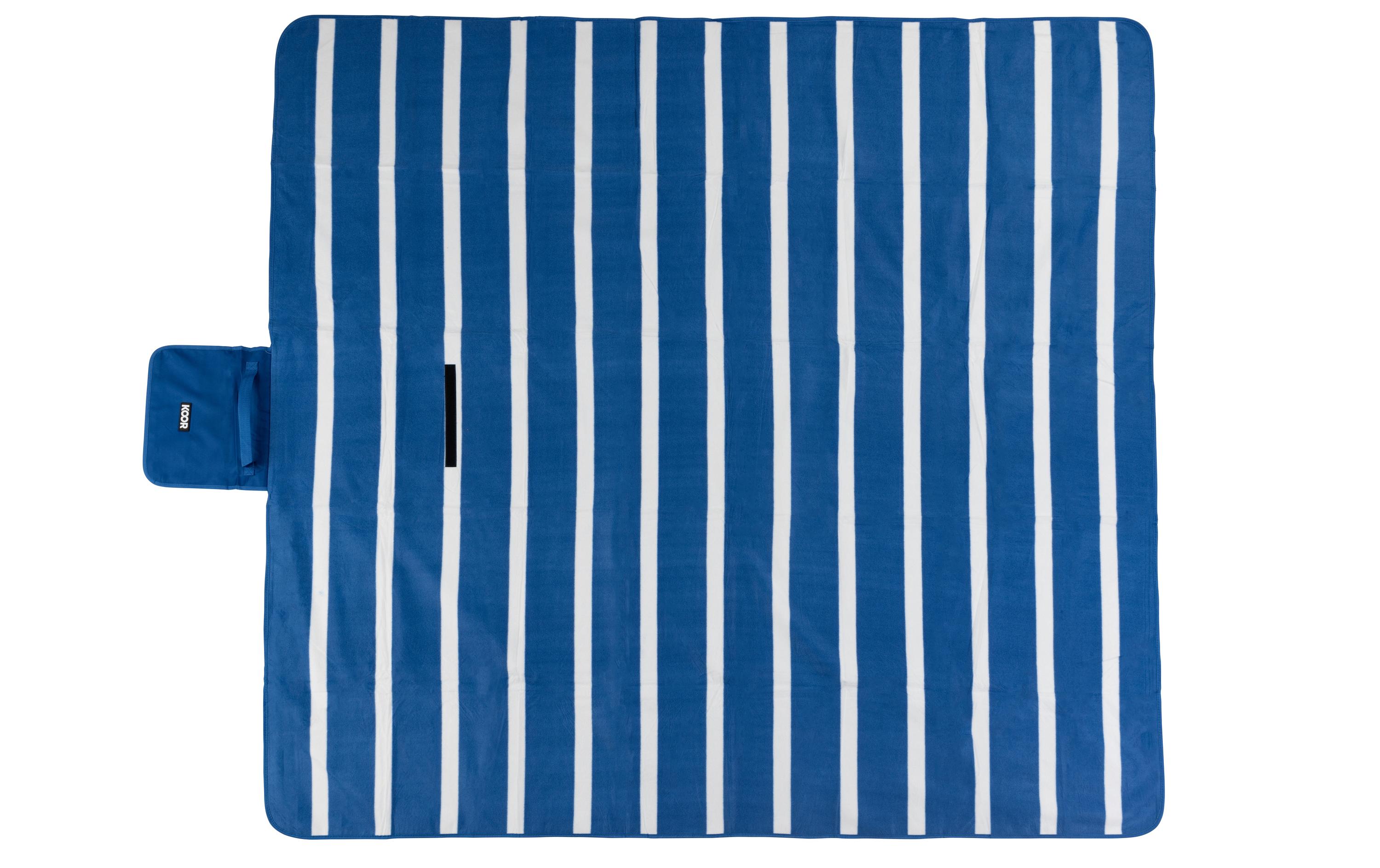 Picknickdecke Stripes blue 200 x 200 cmModische Picknick-Decke in sommerlichen Trendfarben