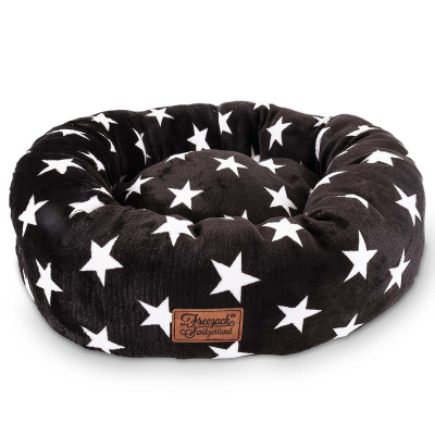 Freezack Hundebett Stars oval Ø52cm braun