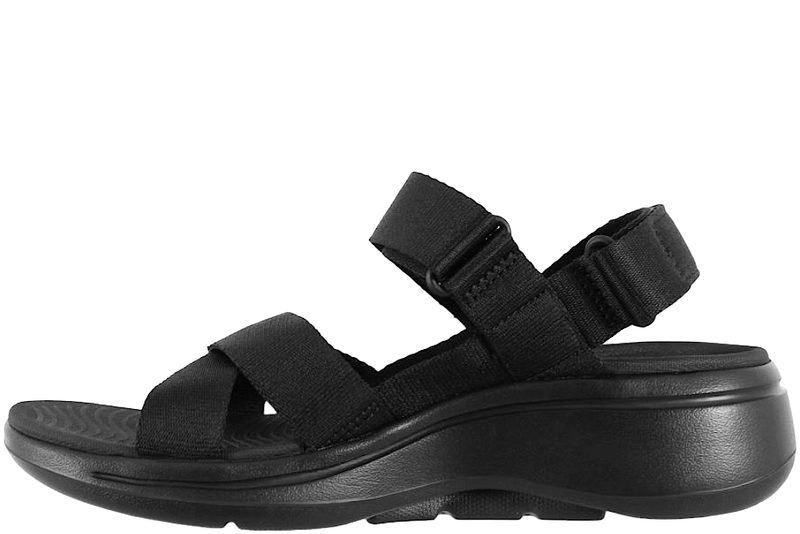 SKECHERS GO WALK ARCH FIT BLACK SANDAL