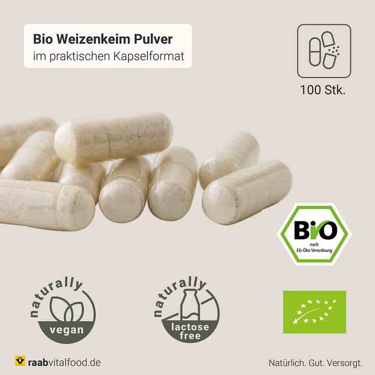 Raab Vitalfood Spermidin Bio Kapseln, 100 St