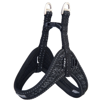 Rogz Fast-Fit Hundegeschirr S schwarz 41cm