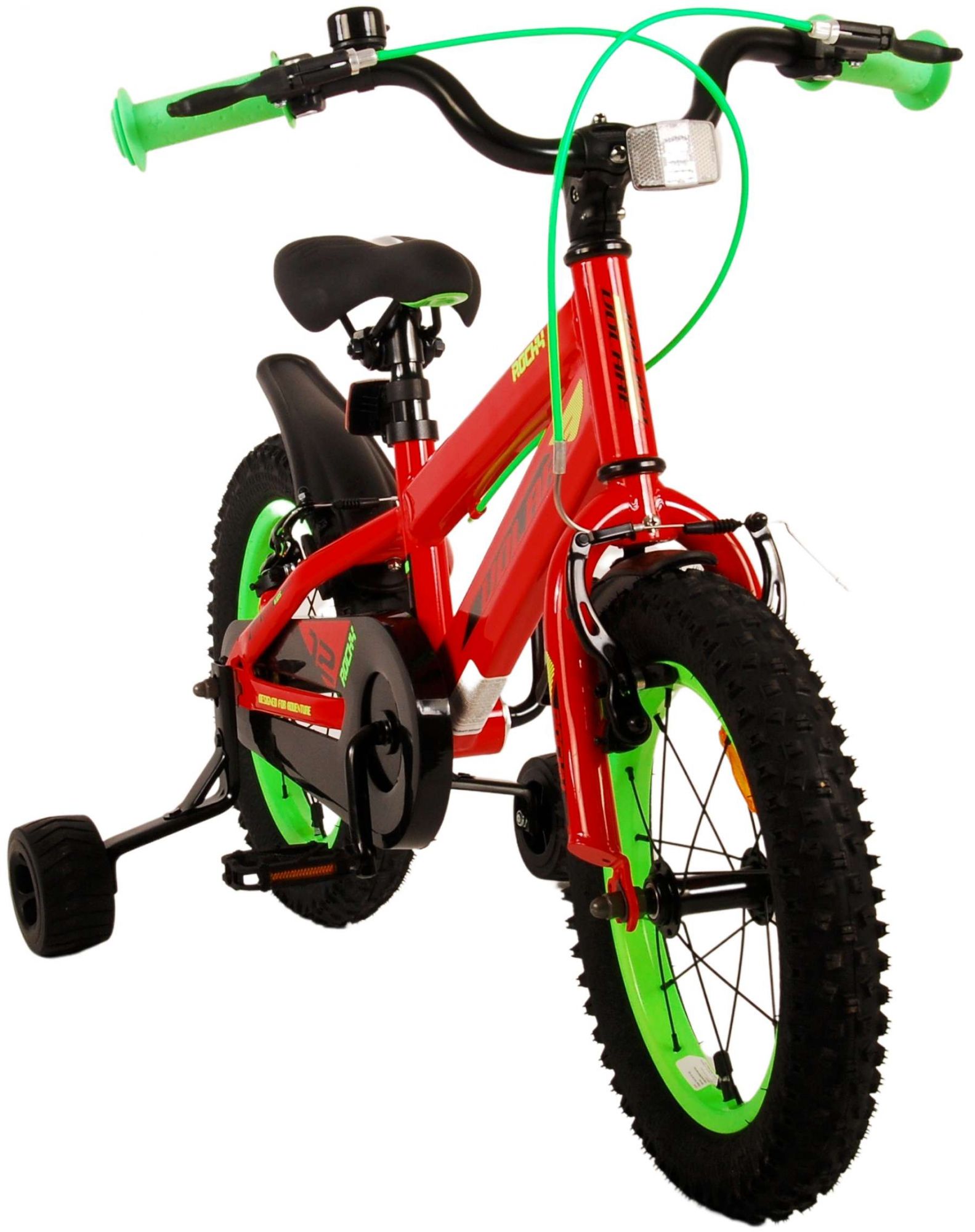 TPFSports Rocky Kinderfahrrad - Jungen - 14 Zoll - Rücktritt + Handbremse - Rot
