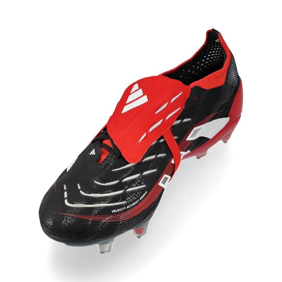 adidas Predator Elite Fold-over Tongue FG Moments - Noir/Blanc/Rouge ÉDITION LIMITÉE