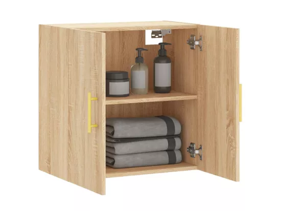 Armoire murale chêne sonoma 60x31x60 cm bois d'ingénierie